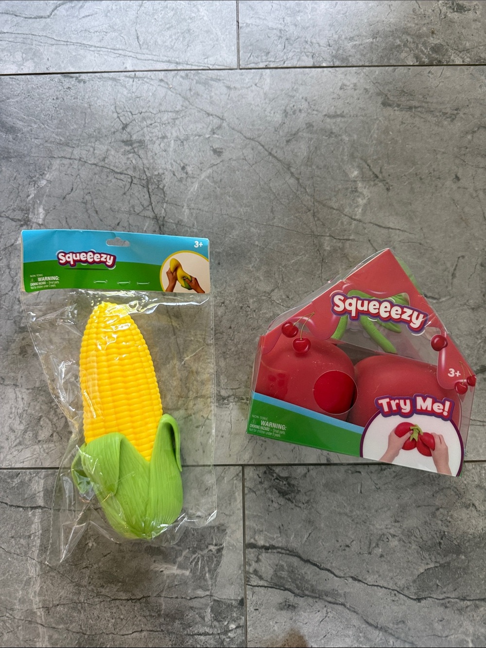 VIRAL Sunny days corn squishy & cherry squishy combo